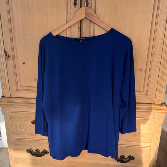 Eileen Fisher Royal Blue Blouse - Picture 1 of 7